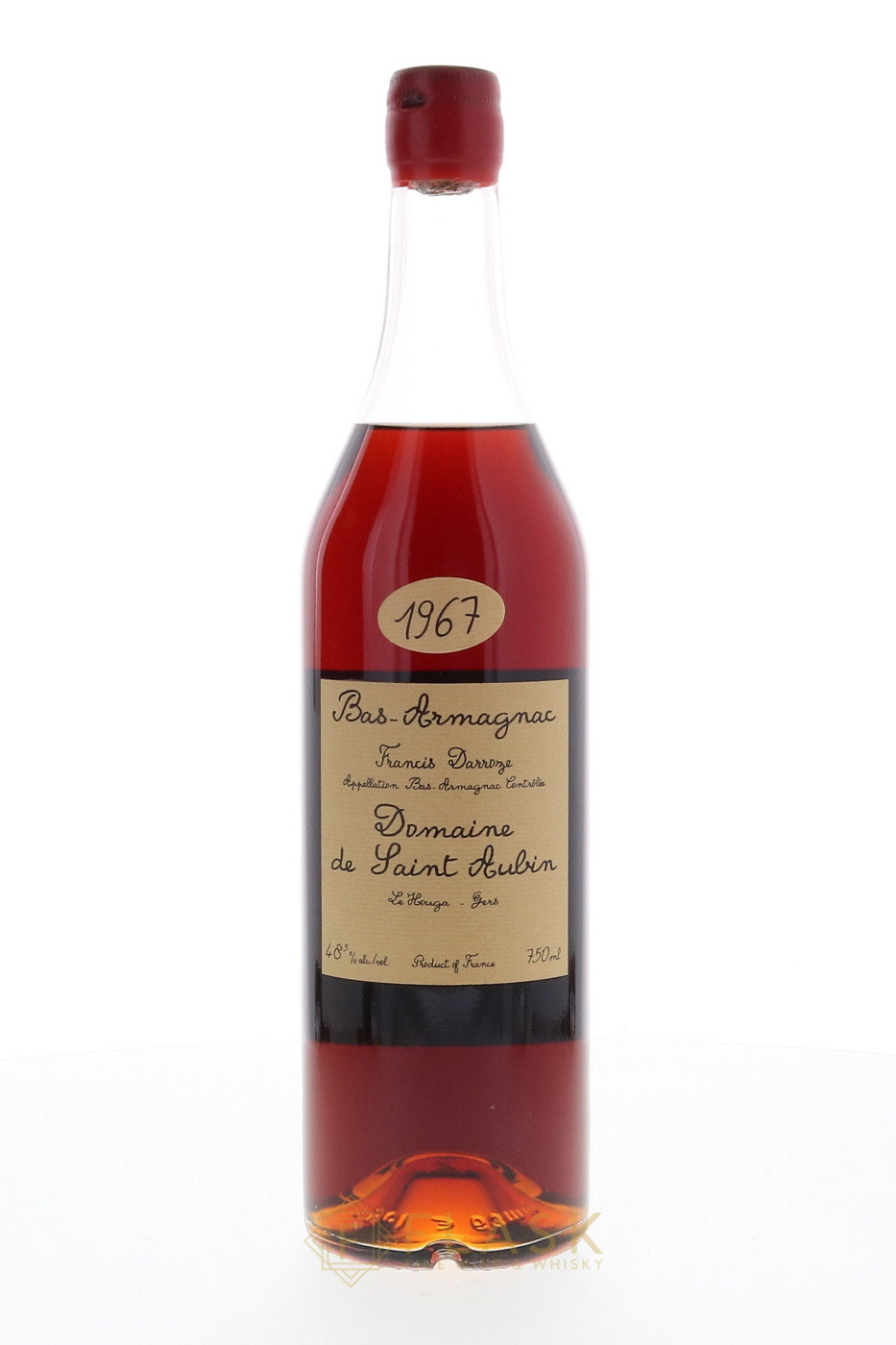 Darroze Bas Armagnac Domaine St. Aubin Le Houga 1967 - Flask Fine Wine & Whisky