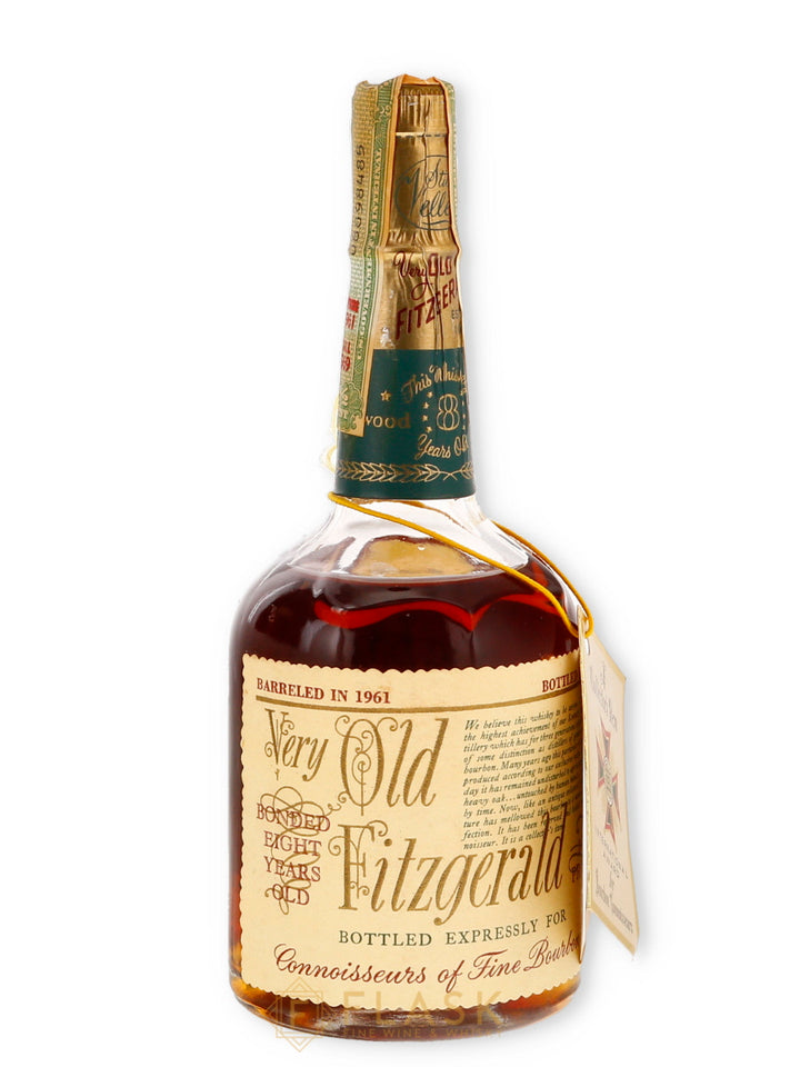 Very Old Fitzgerald 1961 8 Year Old Bourbon 100 Proof Bottled in Bond / Stitzel-Weller Half Pint - Flask Fine Wine & Whisky