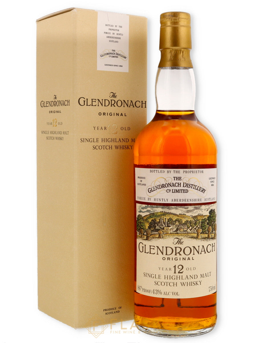 Glendronach 12 Hiram Walker 1980s/1990s - Flask Fine Wine & Whisky