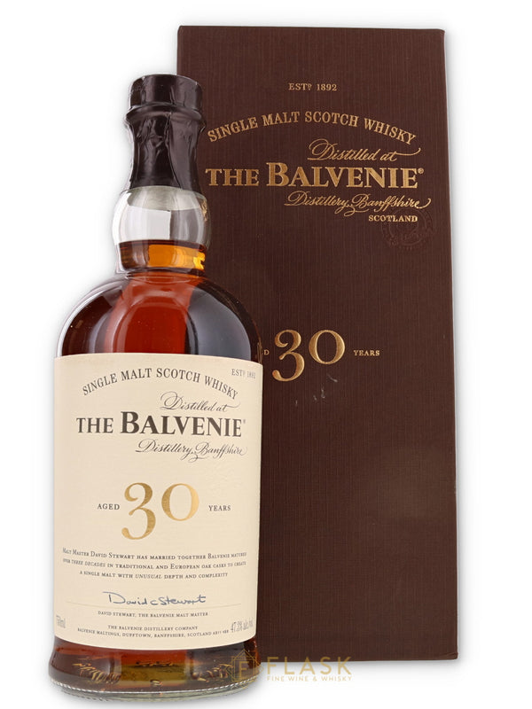 Balvenie 30 Year Old Single Malt 47.3% [Old Brown Box] - Flask Fine Wine & Whisky