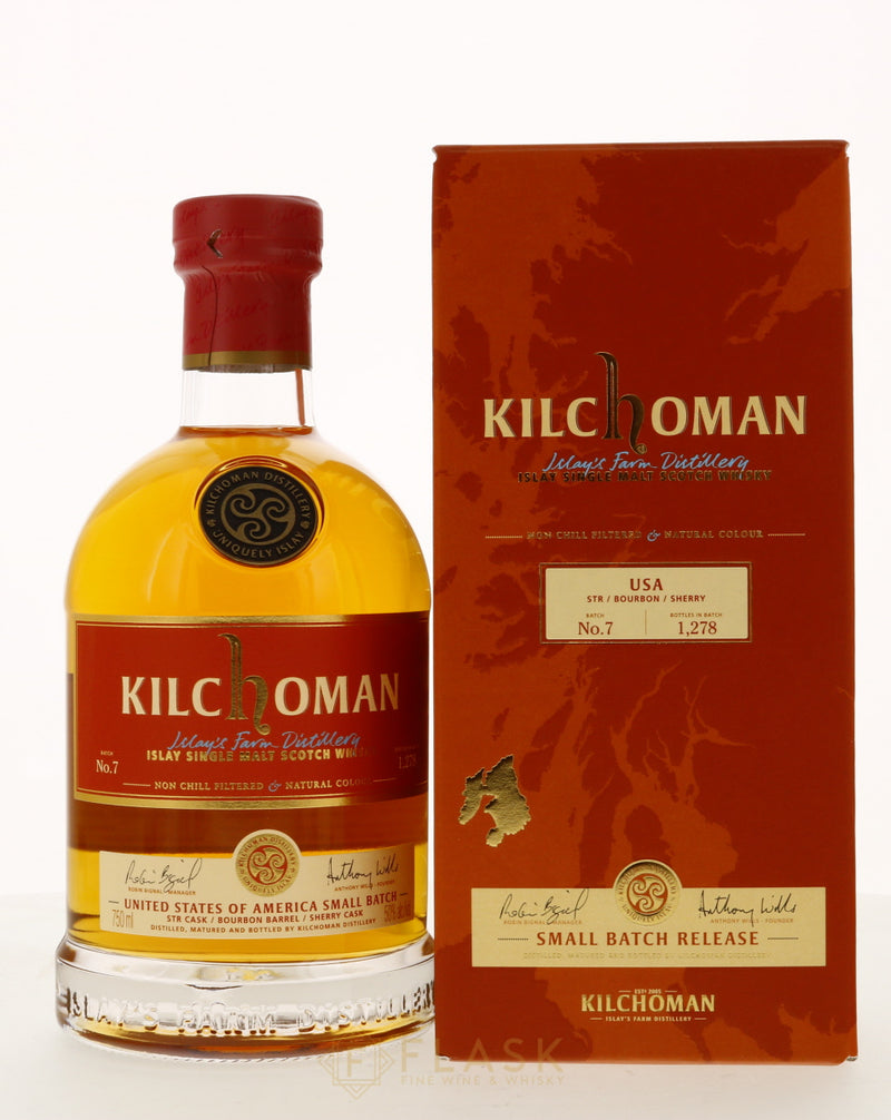 Kilchoman Small Batch Release No. 7 STR Bourbon Sherry Single Malt Scotch Whisky - Flask Fine Wine & Whisky