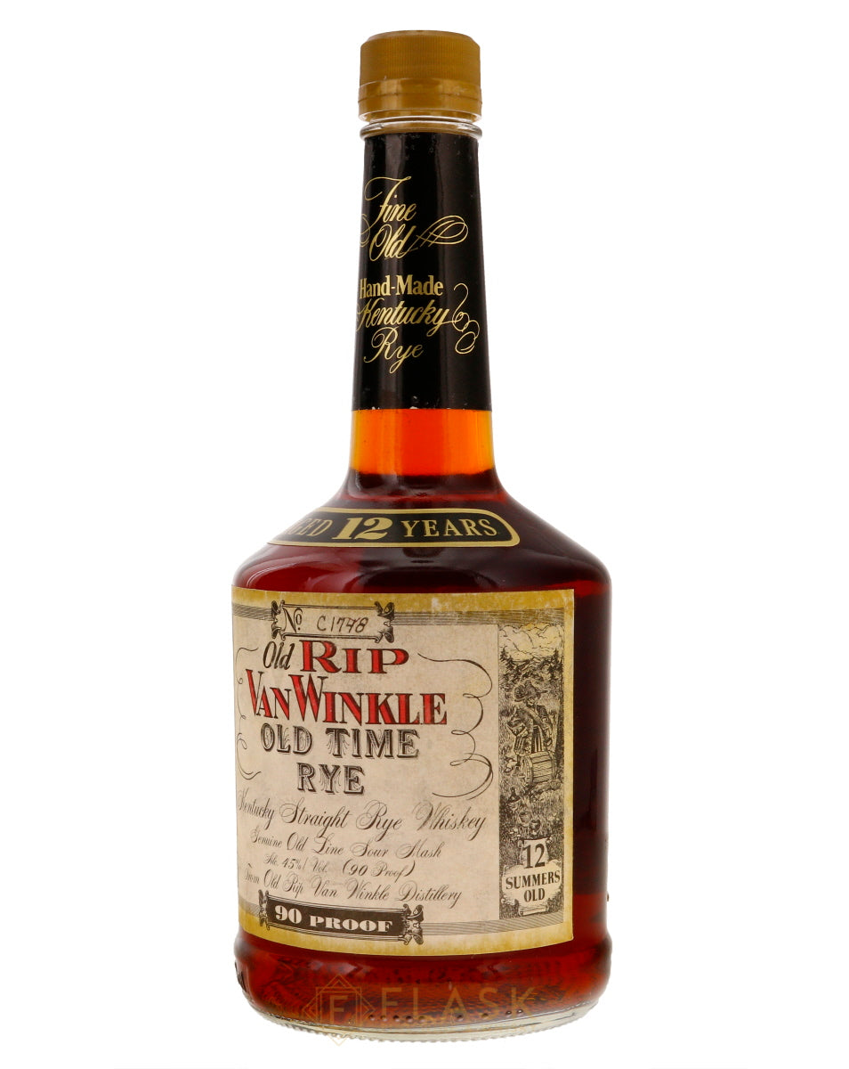 Old Rip Rit Buy Old Rip Van Winkle Old Time Rye Whiskey 12 Year Old Squat Bottle ...