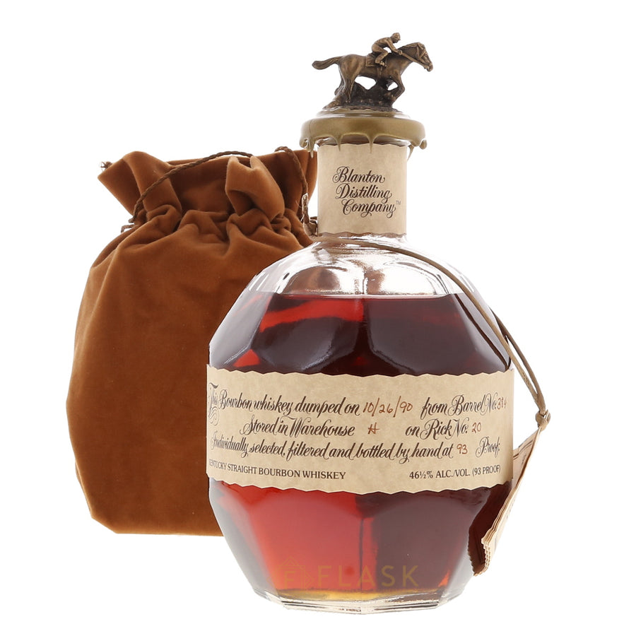 Blantons Single Barrel Bourbon Bottled in 1990 - Flask Fine Wine & Whisky