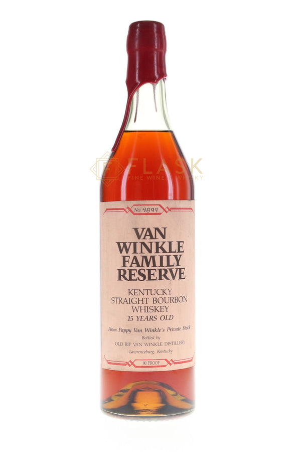 Van Winkle Family Reserve 15 Year Old Bourbon / Red Wax Green Glass Lawrenceburg - Flask Fine Wine & Whisky