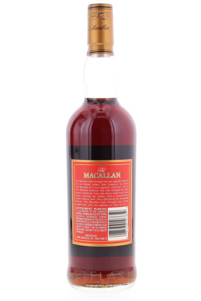 Macallan Cask Strength Red Label 58.6% 750ml - Flask Fine Wine & Whisky