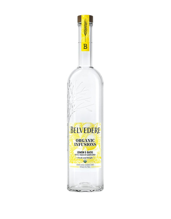 Belvedere Organic Infusions Lemon & Basil Flavored Vodka - Flask Fine Wine & Whisky