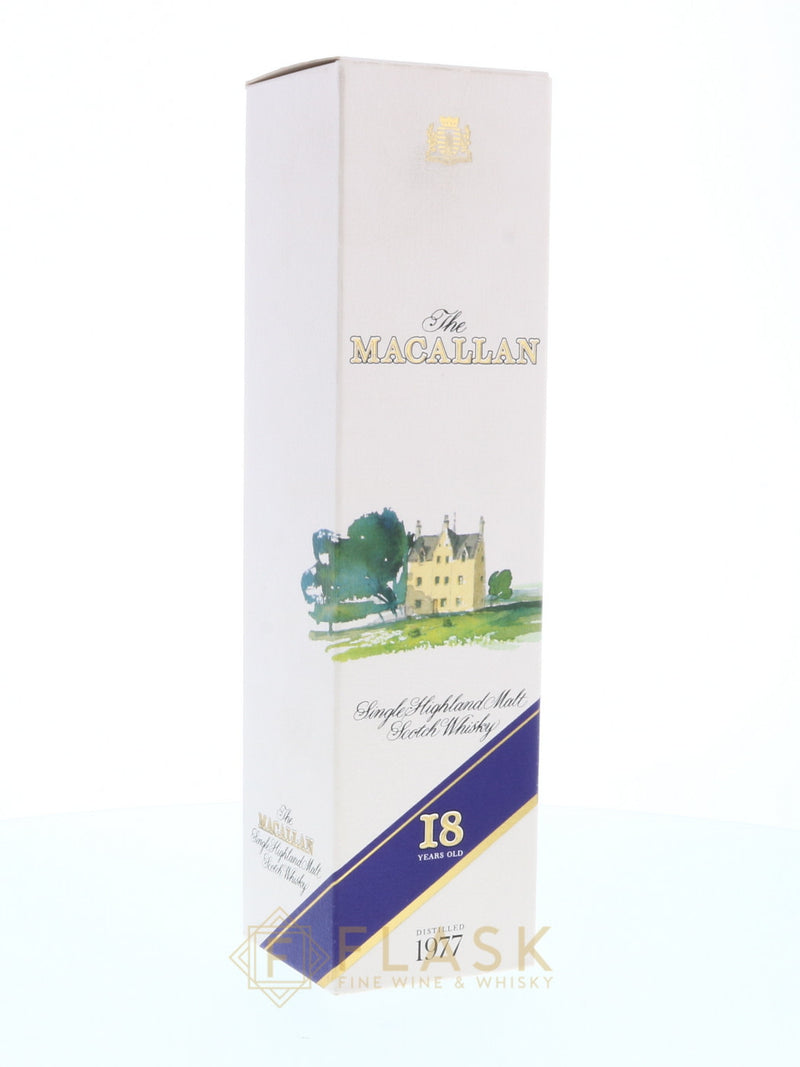 Macallan 18 Year Old 1977 Original Box 750ml - Flask Fine Wine & Whisky