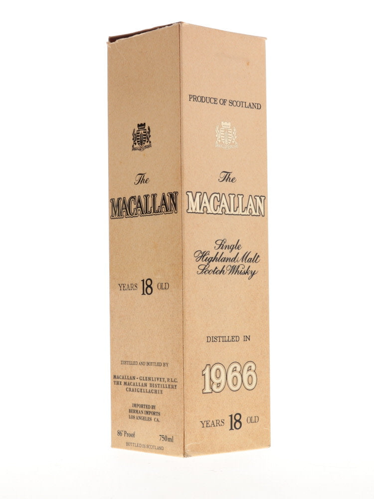 Macallan 18 Year Old 1966 - Flask Fine Wine & Whisky