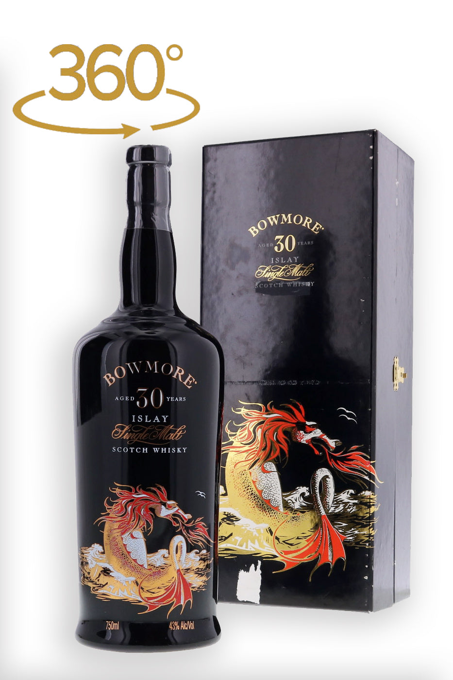 Bowmore 30 Year Old Sea Dragon Year of the Dragon - Flask Fine Wine & Whisky