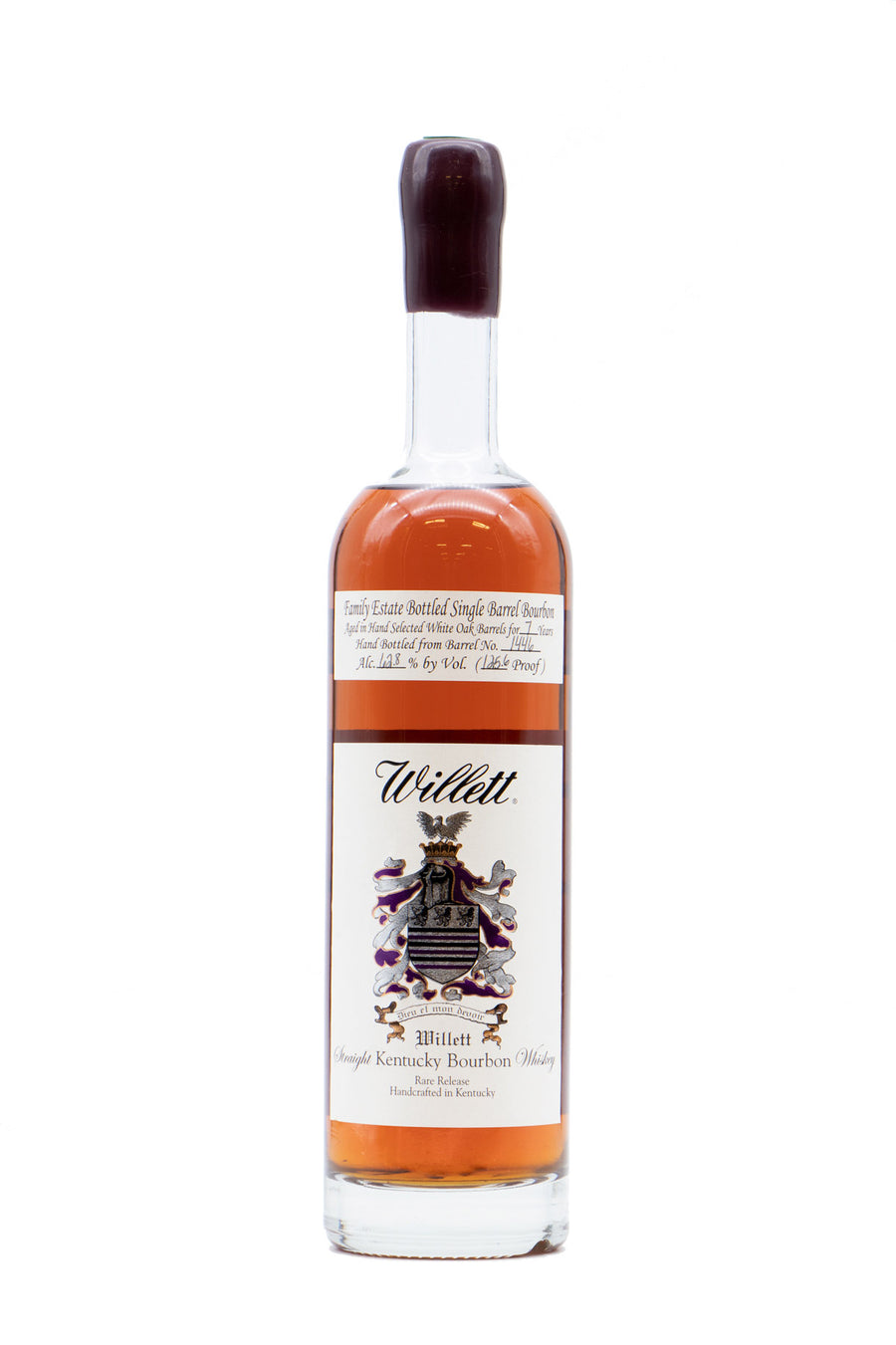 Willett Family Estate 7 Year Single Barrel Bourbon #1446 Mike's WhiskeyHandel / Maroon Wax - Flask Fine Wine & Whisky