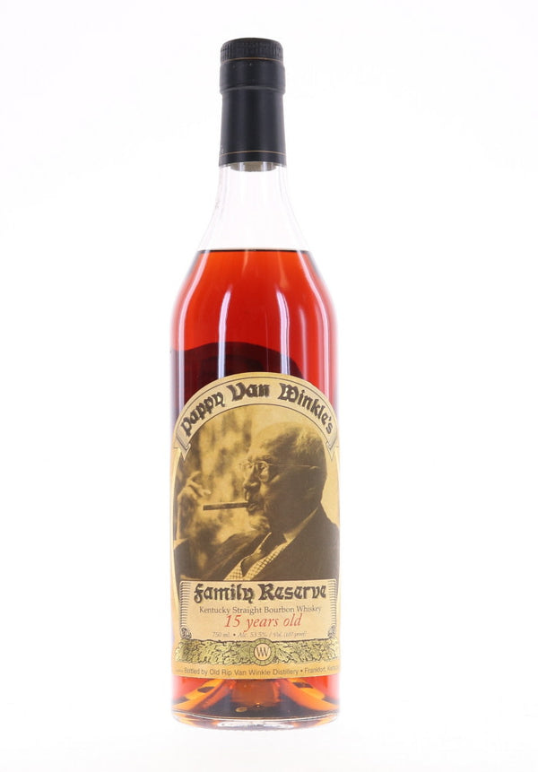 Pappy Van Winkle 15 Year Old Bourbon Pre-2006 / Raised Letters - Flask Fine Wine & Whisky