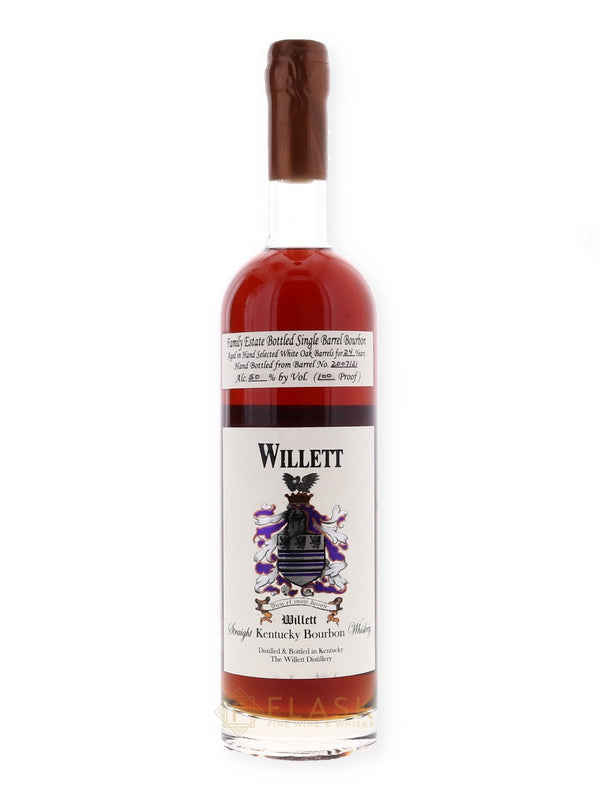 Willett Family Estate 1982 24 Year Old Bourbon 100 Proof Single Barrel #2007/21, Block Letter Wax Top - Flask Fine Wine & Whisky