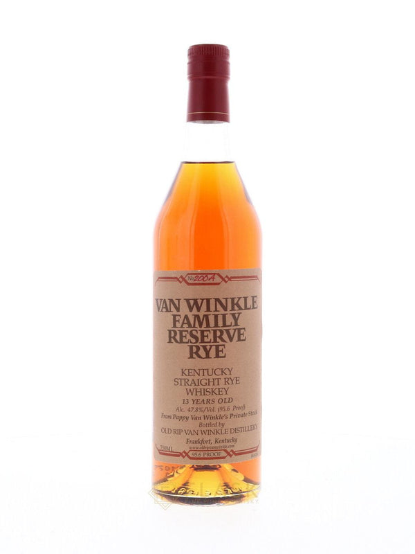 Van Winkle Family Reserve Rye Whiskey 13 Years Old Bottled 2018 - Flask Fine Wine & Whisky