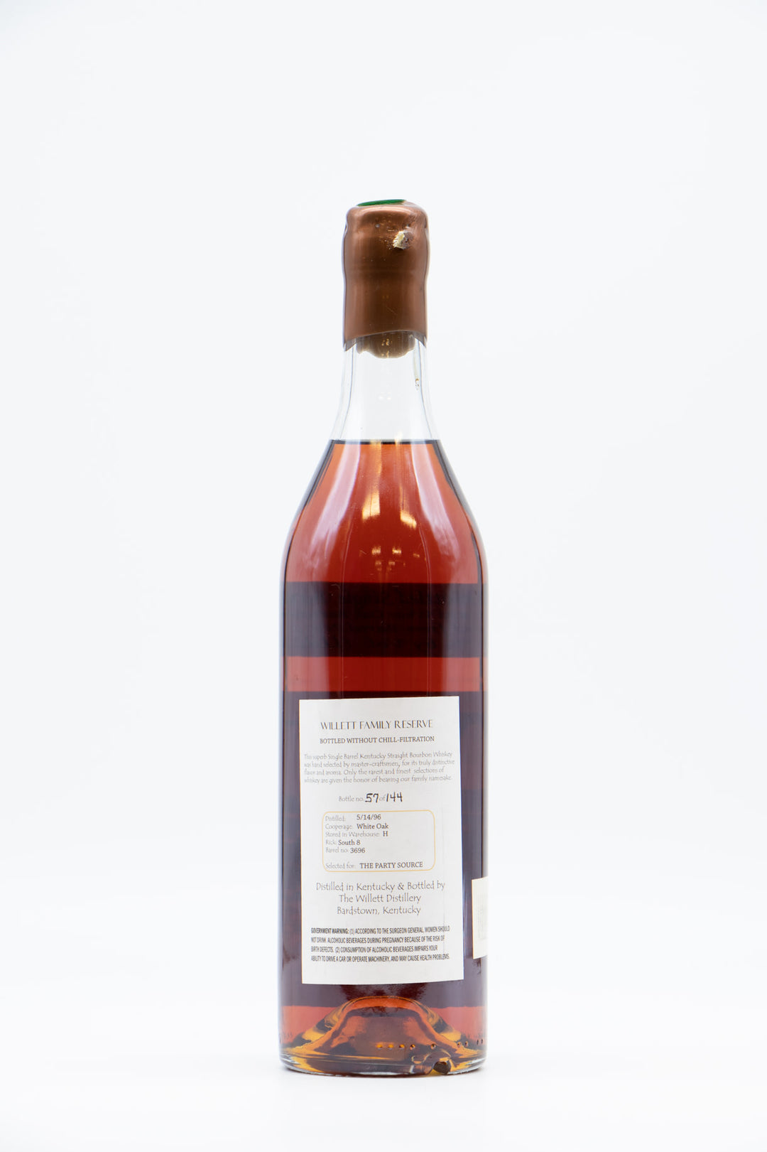 Willett Family Estate 13 Year Single Barrel Bourbon, #3696 / The Party Source / Copper Wax - Flask Fine Wine & Whisky