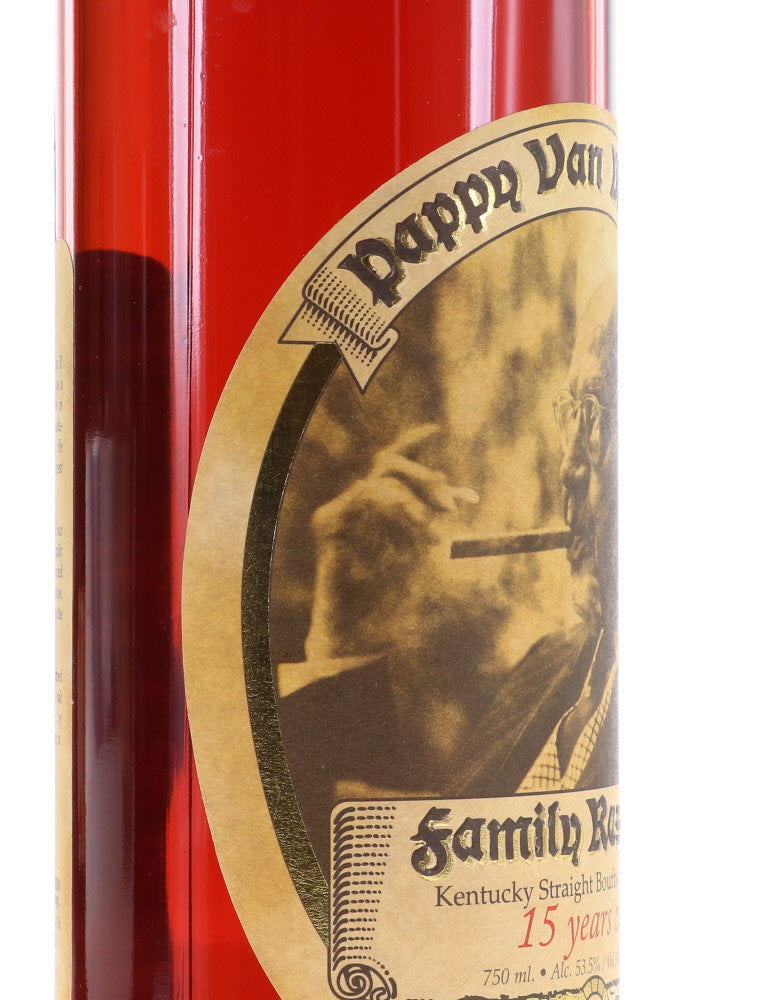 Pappy Van Winkle 15 Year Old Bourbon Pre-2006 / Raised Letters - Flask Fine Wine & Whisky