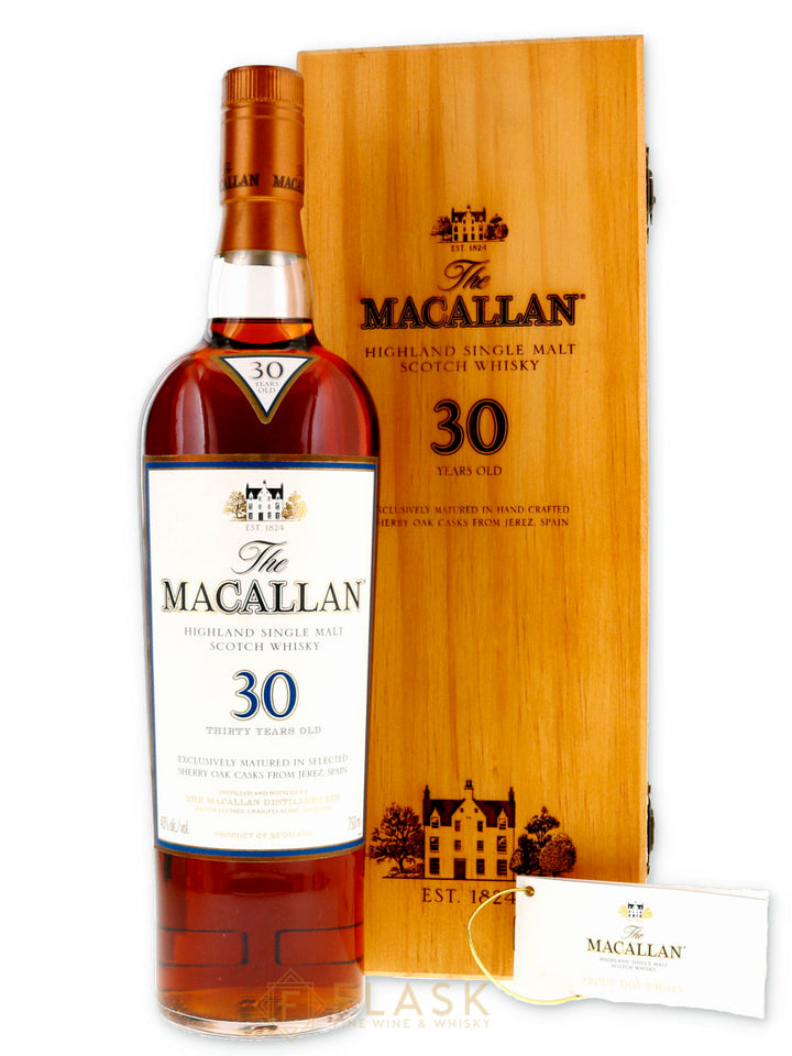 Macallan 30 Year Old Sherry Cask [Mid 2000s Release] - Flask Fine Wine & Whisky