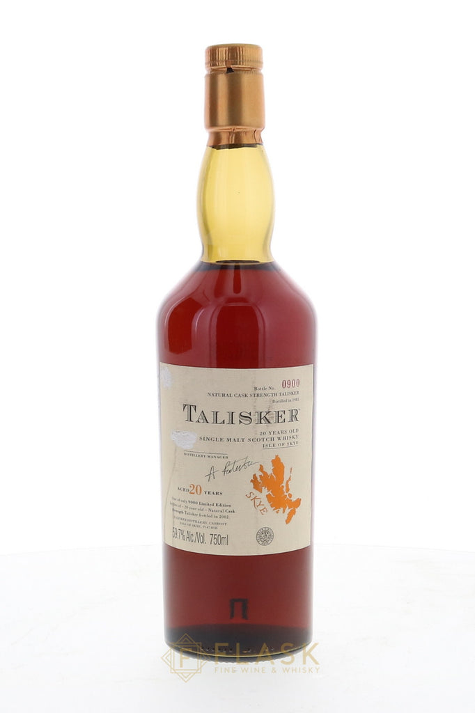 Talisker 20 Year Old 1981 Cask Strength Limited Edition 59.7% - Flask Fine Wine & Whisky